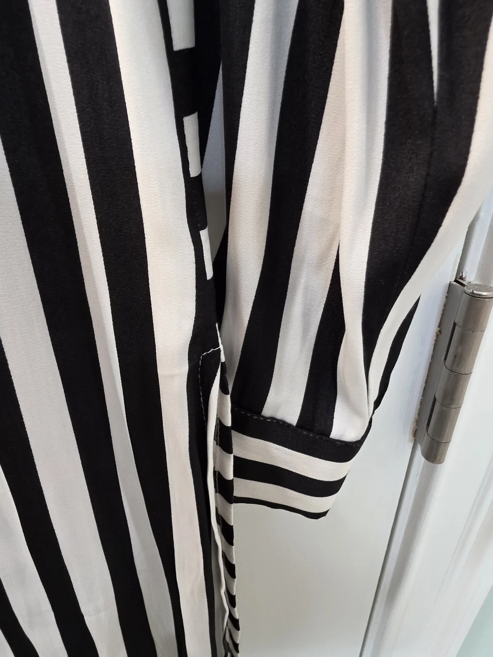 INC International Concepts Black and White Striped Tunic - Picture 10 of 11